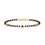 Load image into Gallery viewer, 3-stone-bezel-set-pink-sapphire-mens-station-bracelet-in-yellow-gold-mgsmbrc11837gsadrpiangle1-nl-yg.jpg