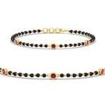 Load image into Gallery viewer, 3-stone-bezel-set-pink-sapphire-mens-station-bracelet-in-yellow-gold-mgsmbrc11837gsadrpisleep-nl-yg.jpg