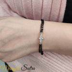 Load image into Gallery viewer, 3 Stone Diamond Mangalsutra Bracelet
