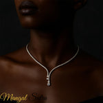 Load image into Gallery viewer, Tennis Eternity Y Diamond Necklace