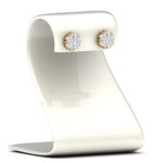 Load image into Gallery viewer, 7 Stone 0.75 Carat Cluster Flower Diamond Earring