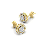 Load image into Gallery viewer, Classic Diamond Halo Stud Earring