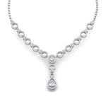 Load image into Gallery viewer, Circle Diamond Drop Necklace