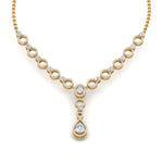 Load image into Gallery viewer, Circle Diamond Drop Necklace
