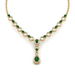 Load image into Gallery viewer, Circle Diamond Drop Necklace