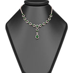 Load image into Gallery viewer, Circle Diamond Drop Necklace