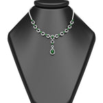 Load image into Gallery viewer, Circle Diamond Drop Necklace
