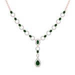 Load image into Gallery viewer, Circle Diamond Drop Necklace