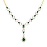 Load image into Gallery viewer, Circle Diamond Drop Necklace