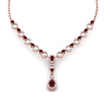 Load image into Gallery viewer, Circle Diamond Drop Necklace