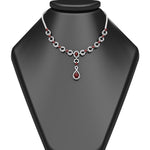 Load image into Gallery viewer, Circle Diamond Drop Necklace