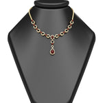 Load image into Gallery viewer, Circle Diamond Drop Necklace