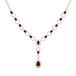 Load image into Gallery viewer, Circle Diamond Drop Necklace