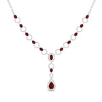 Load image into Gallery viewer, Circle Diamond Drop Necklace