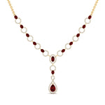 Load image into Gallery viewer, Circle Diamond Drop Necklace