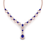 Load image into Gallery viewer, Circle Diamond Drop Necklace