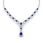 Load image into Gallery viewer, Circle Diamond Drop Necklace