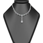 Load image into Gallery viewer, Circle Diamond Drop Necklace