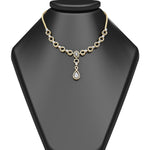 Load image into Gallery viewer, Circle Diamond Drop Necklace