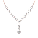 Load image into Gallery viewer, Circle Diamond Drop Necklace