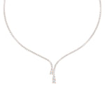Load image into Gallery viewer, Tennis Eternity Y Diamond Necklace