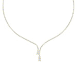 Load image into Gallery viewer, Tennis Eternity Y Diamond Necklace