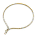 Load image into Gallery viewer, Tennis Eternity Y Diamond Necklace