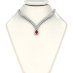 Load image into Gallery viewer, Pear Drop Leaf Diamond Necklace