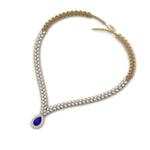 Load image into Gallery viewer, Pear Drop Leaf Diamond Necklace