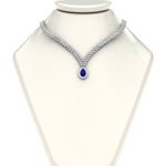 Load image into Gallery viewer, Pear Drop Leaf Diamond Necklace