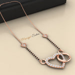 Load image into Gallery viewer, Heart Circle Diamond Mangalsutra