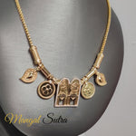 Load image into Gallery viewer, Meenakshi Sundareshwar Mango Leaf Thali Set Mangalyam