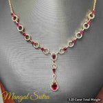 Load image into Gallery viewer, Circle Diamond Drop Necklace