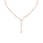 Load image into Gallery viewer, Delicate Diamond Chain Y Necklace