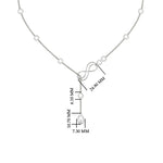 Load image into Gallery viewer, Delicate Diamond Chain Y Necklace