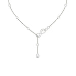 Load image into Gallery viewer, Delicate Diamond Chain Y Necklace