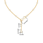 Load image into Gallery viewer, Delicate Diamond Chain Y Necklace