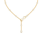 Load image into Gallery viewer, Delicate Diamond Chain Y Necklace