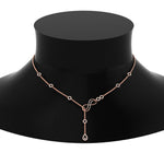 Load image into Gallery viewer, Delicate Diamond Chain Y Necklace
