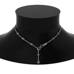 Load image into Gallery viewer, Delicate Diamond Chain Y Necklace