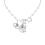 Load image into Gallery viewer, Infinity Knot With Diamond Spinner Ball Necklace