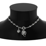 Load image into Gallery viewer, Infinity Knot With Diamond Spinner Ball Necklace
