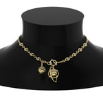 Load image into Gallery viewer, Infinity Knot With Diamond Spinner Ball Necklace