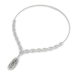 Load image into Gallery viewer, Double Circle Interlocking Loop Diamond Necklace