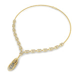 Load image into Gallery viewer, Double Circle Interlocking Loop Diamond Necklace