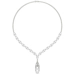 Load image into Gallery viewer, Double Circle Interlocking Loop Diamond Necklace