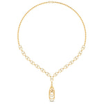 Load image into Gallery viewer, Double Circle Interlocking Loop Diamond Necklace