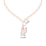 Load image into Gallery viewer, Double Circle Interlocking Loop Diamond Necklace