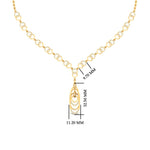 Load image into Gallery viewer, Double Circle Interlocking Loop Diamond Necklace