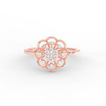 Load image into Gallery viewer, Delicate Flower Diamond Ring